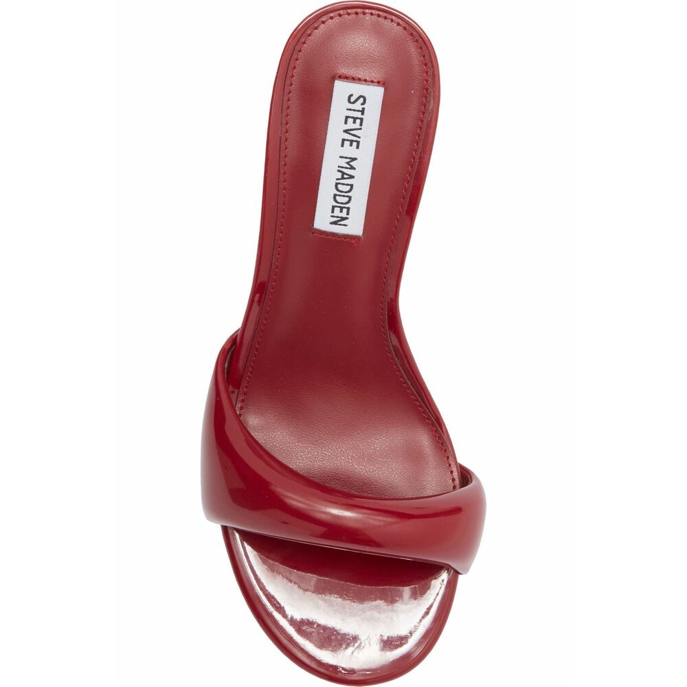 Steve Madden Pennyy Sandal In Red Patent Size US 8 $110 - Picture 5 of 14